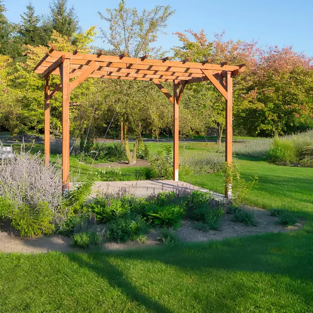 serene-garden-features-wooden-pergola-with-overlooking-view-in-twin-cities-mn